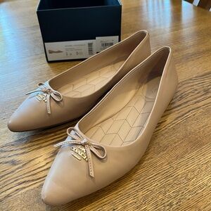 Coach Women's Annabel Leather Loafers with Bow in color Beechwood